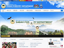 Tablet Screenshot of forest.sabah.gov.my